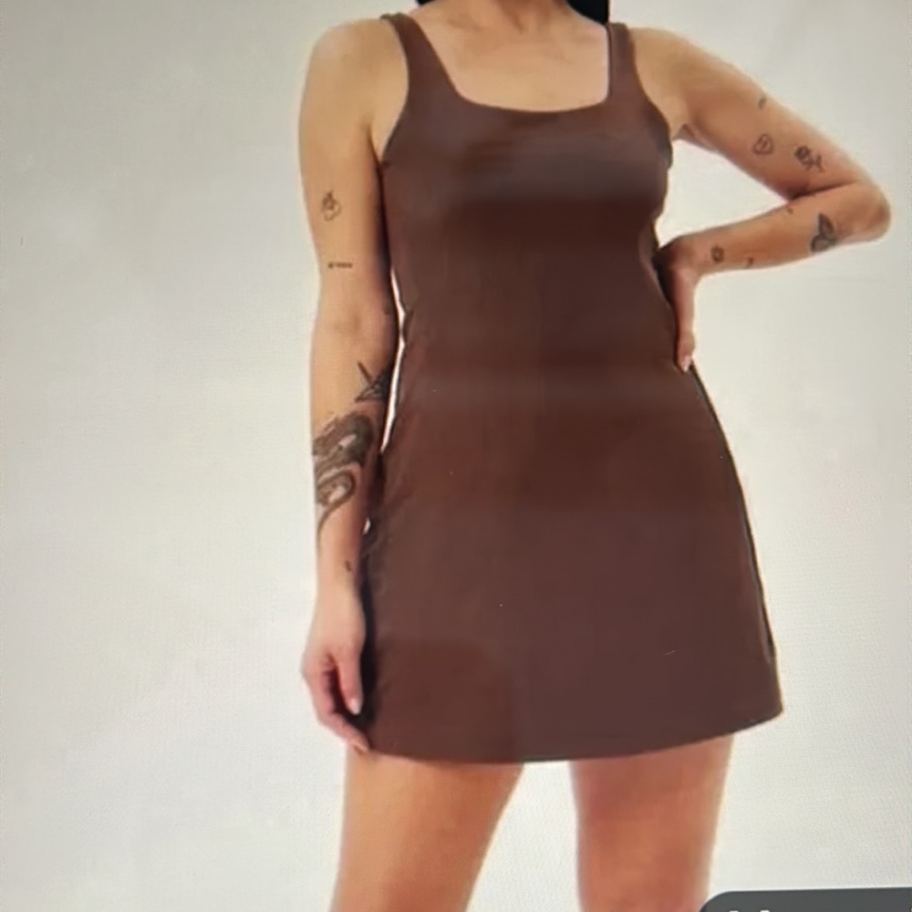 Girlfriend Collective Tommy Dress in Earth XXXL Athletic, Golf, compression